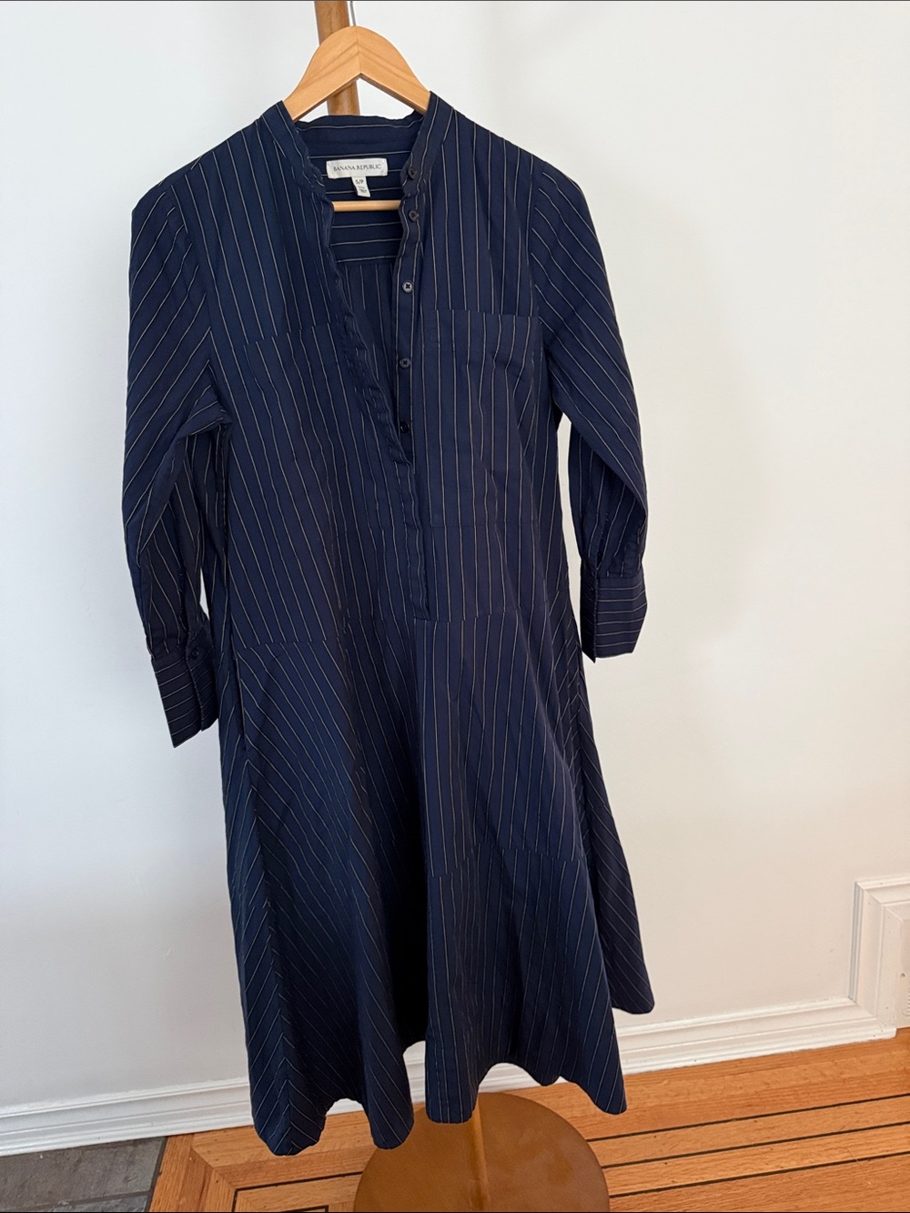 Banana republic Cotton Trapeze Shirtdress